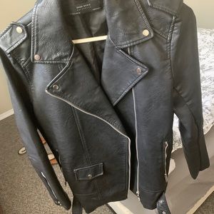 Woman’s Zara leather jacket